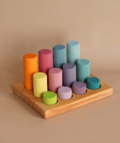 Grimm's Stacking Game Small Pastel Rollers