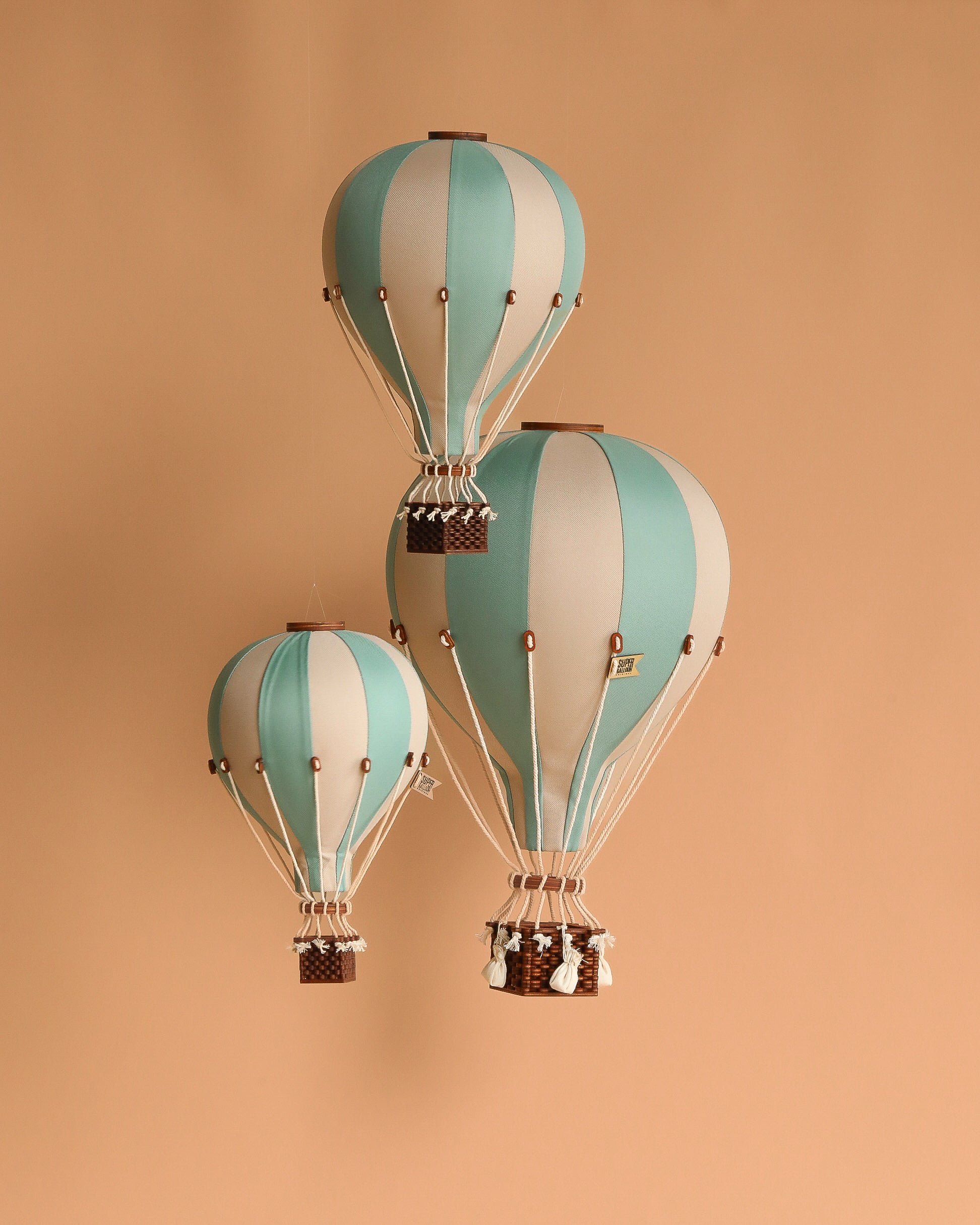 Hot Air Balloon - Pastel Green