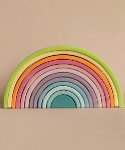Large Wooden Rainbow, Pastel