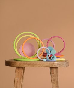 Grimm's Concentric Circles and Rings Building Set - Pastel