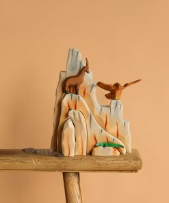 Bumbu Handmade Wooden Mountain Cliff Scene