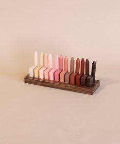 Wooden Crayon Holder 12 Stick / 12 Block Slots