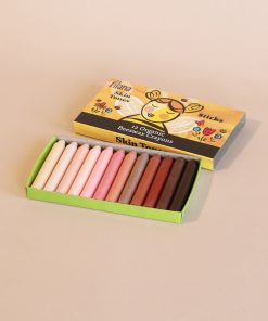 Organic Beeswax Crayons: 12 Skin Tones in Sticks