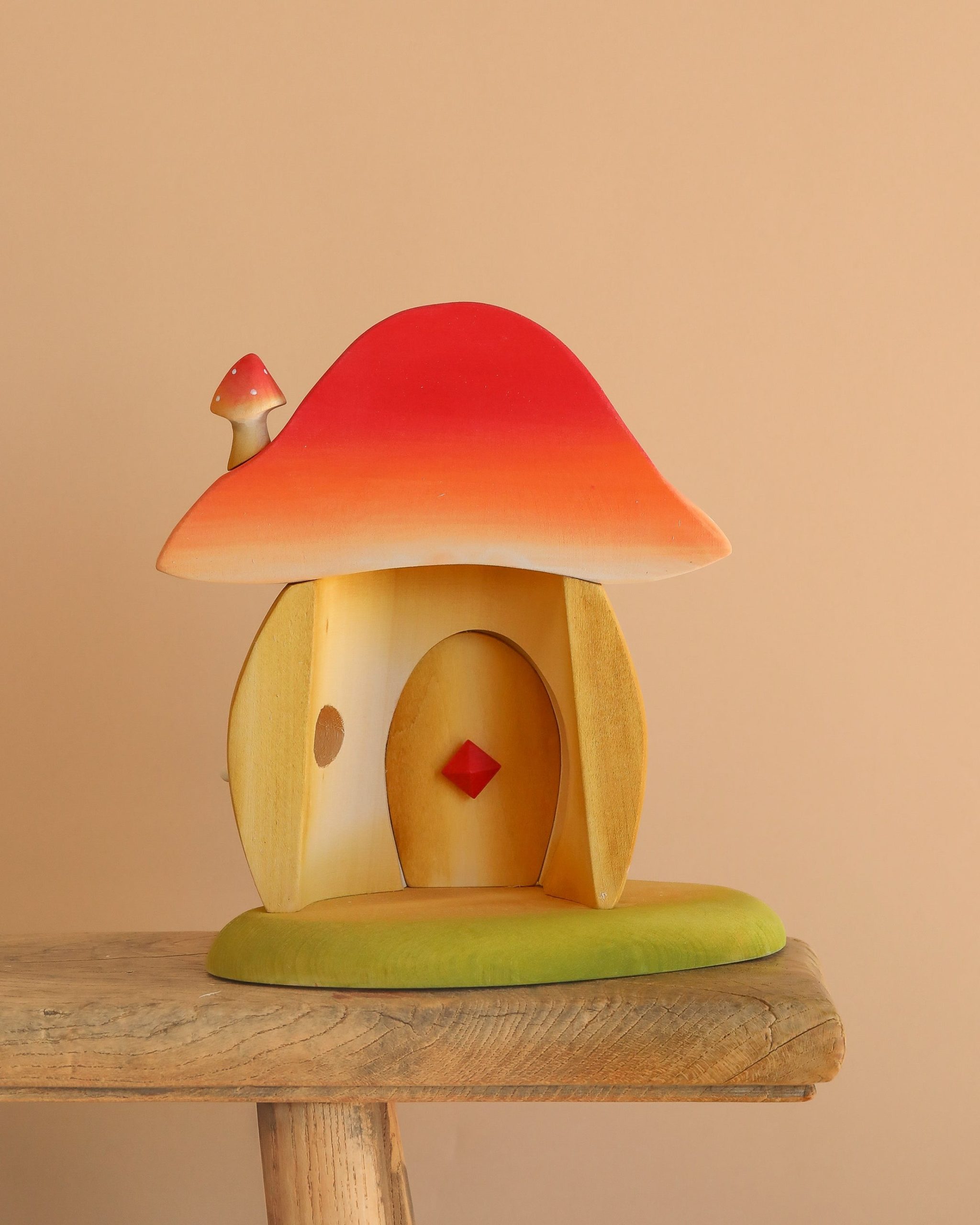 Bumbu Handmade Wooden Mushroom House - Image 5