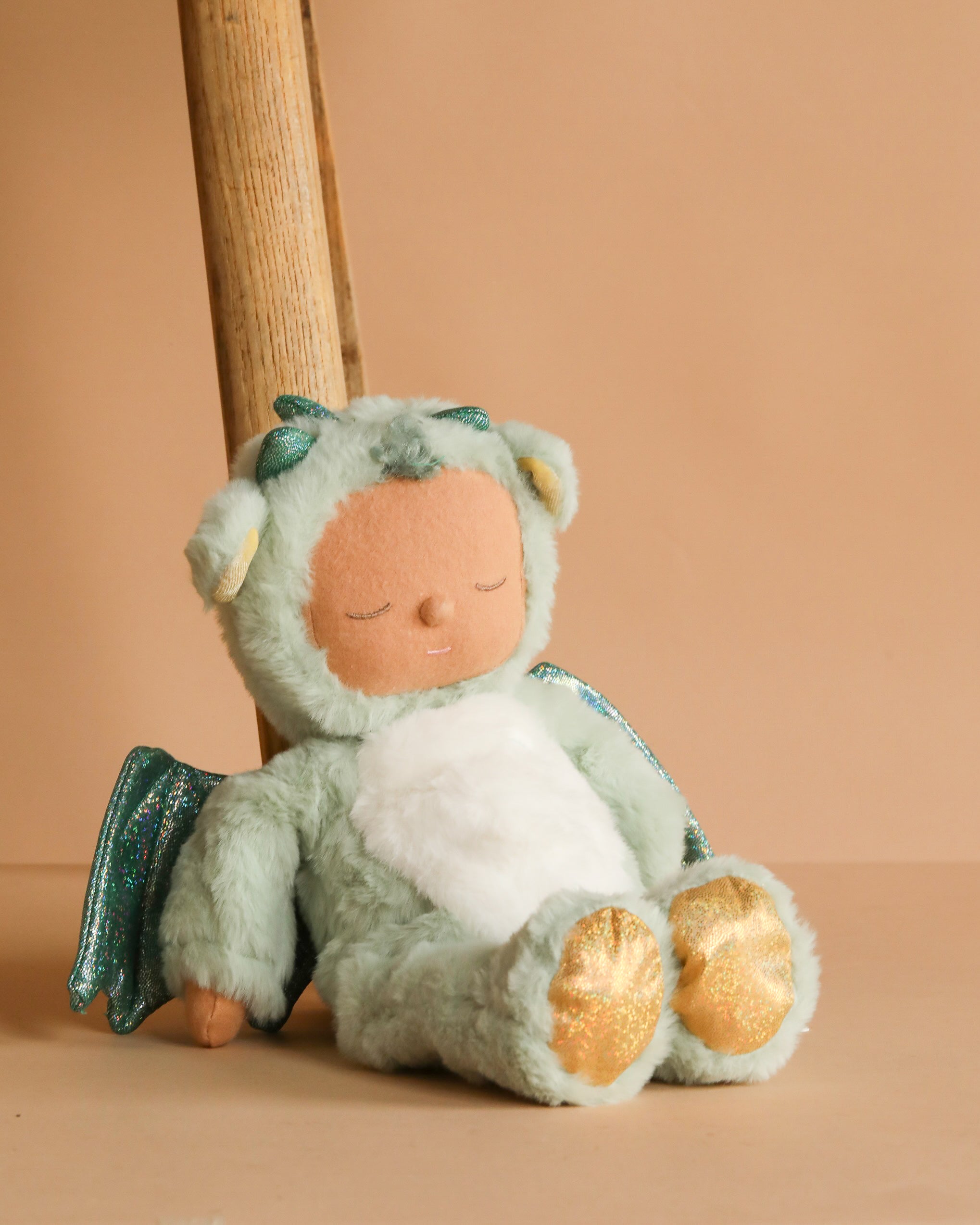 Olli Ella Cozy Dinkum Dragon - Ash - Green