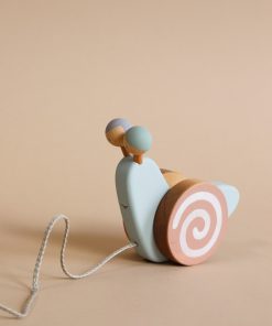 Handmade Pull Along Snail Toy