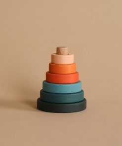 Sabo Concept Mini Wooden Pyramid Stacker - Tropics
