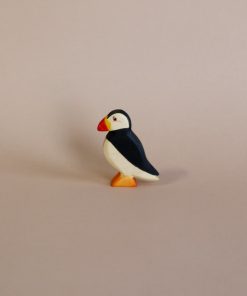 Handmade Holzwald Puffin Bird