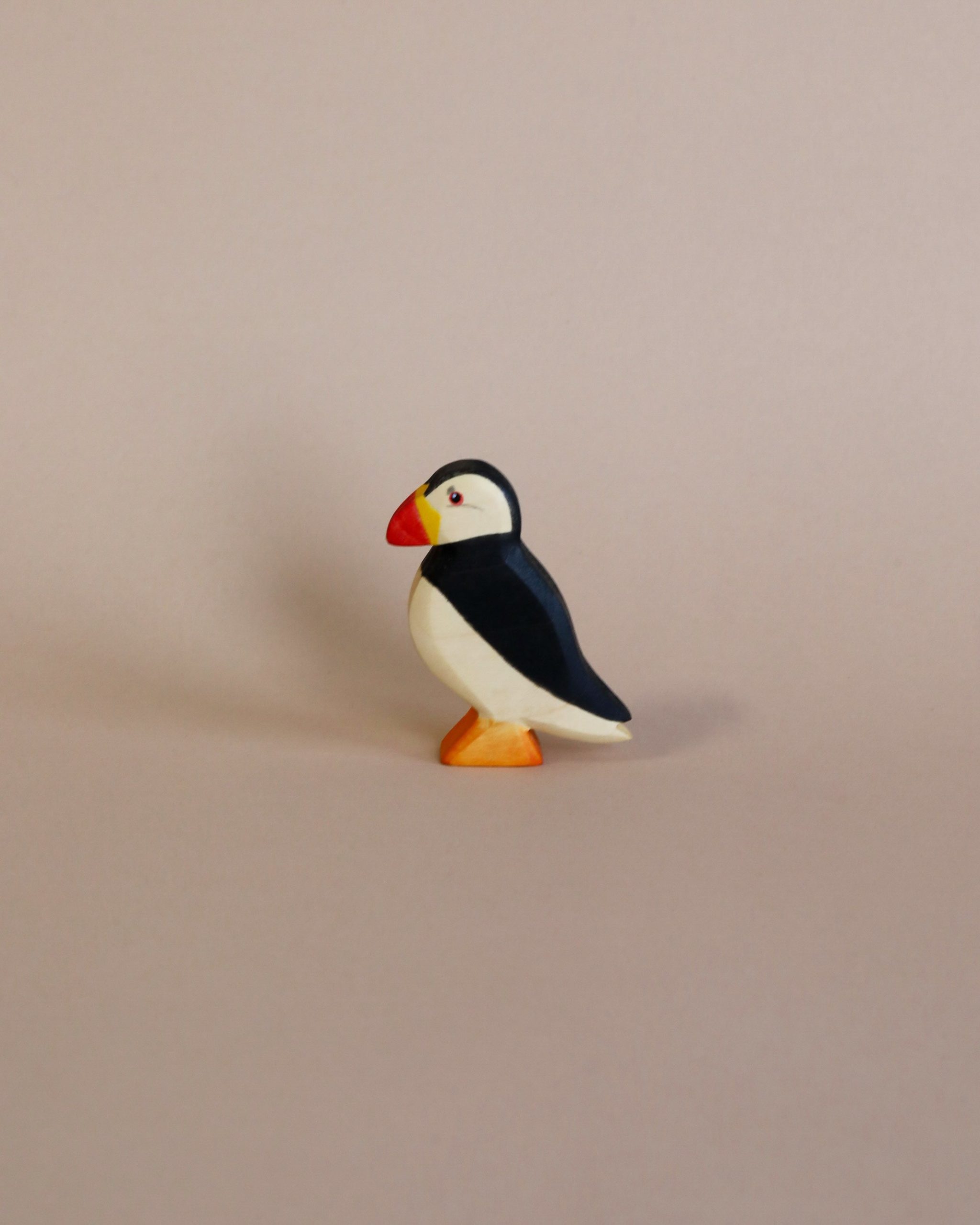 Handmade Holzwald Puffin Bird