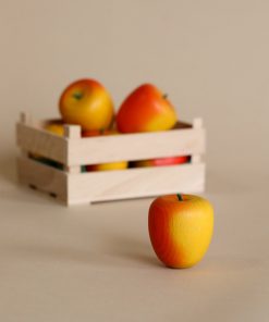 Erzi Yellow-Red Apple Pretend Food