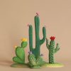 Bumbu Handmade Wooden Cacti Set