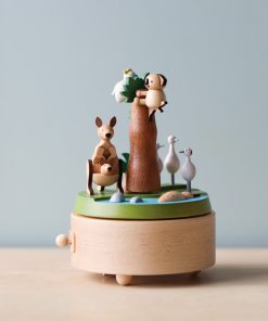 Wooden Australian Safari Park Music Box
