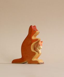 Handmade Holzwald Kangaroo With Baby