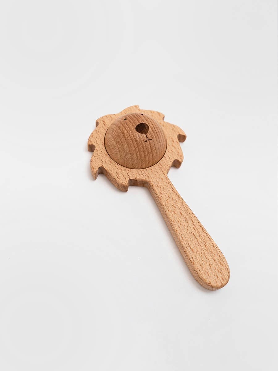 Sabo Concept Lion Rattle - Natural - Image 3