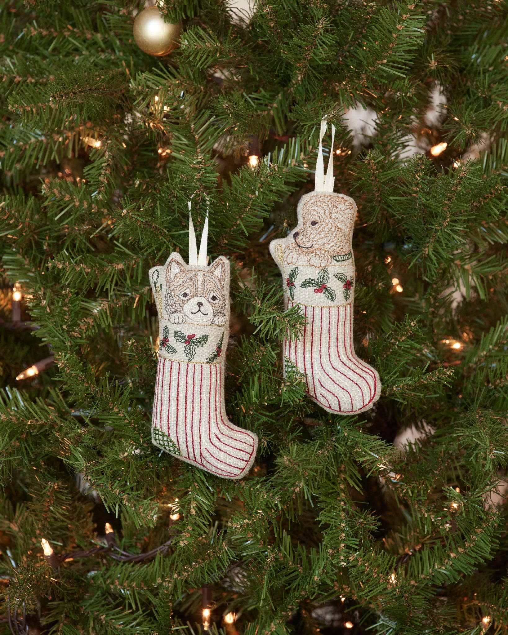 Coral & Tusk Puppy Stocking Ornament - Image 4