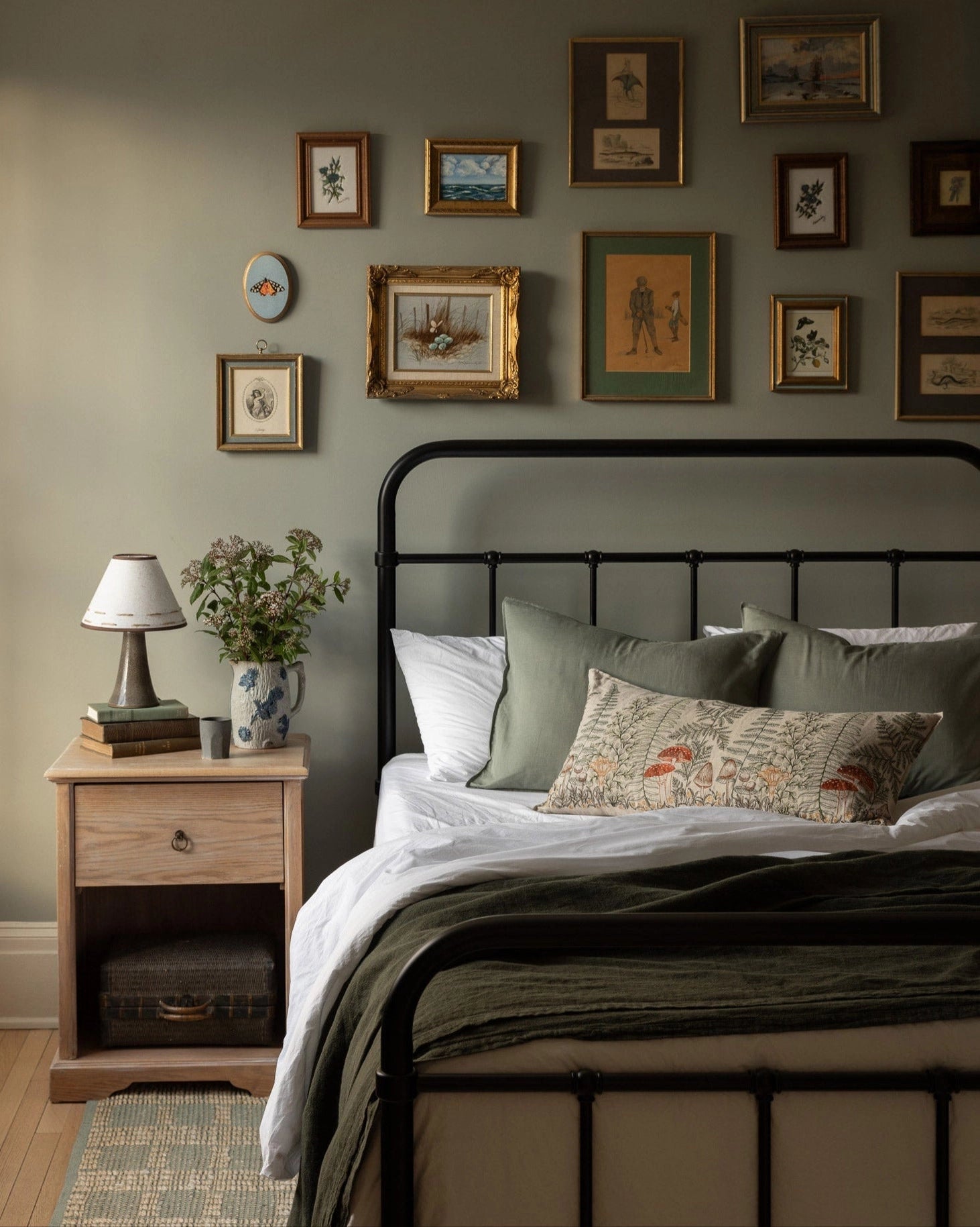 Coral & Tusk Mushrooms and Ferns Lumbar Pillow - Image 5