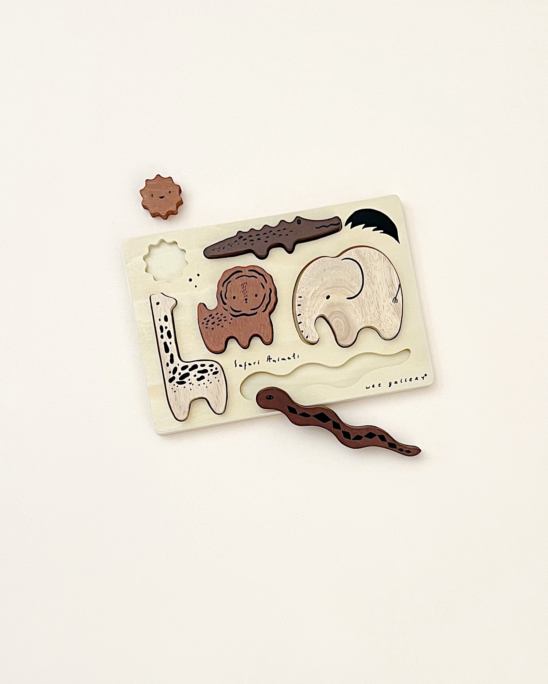 Wooden Tray Puzzle - Safari Animals - Image 2