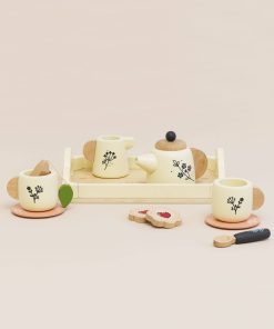 Wooden Tea Set & Tray