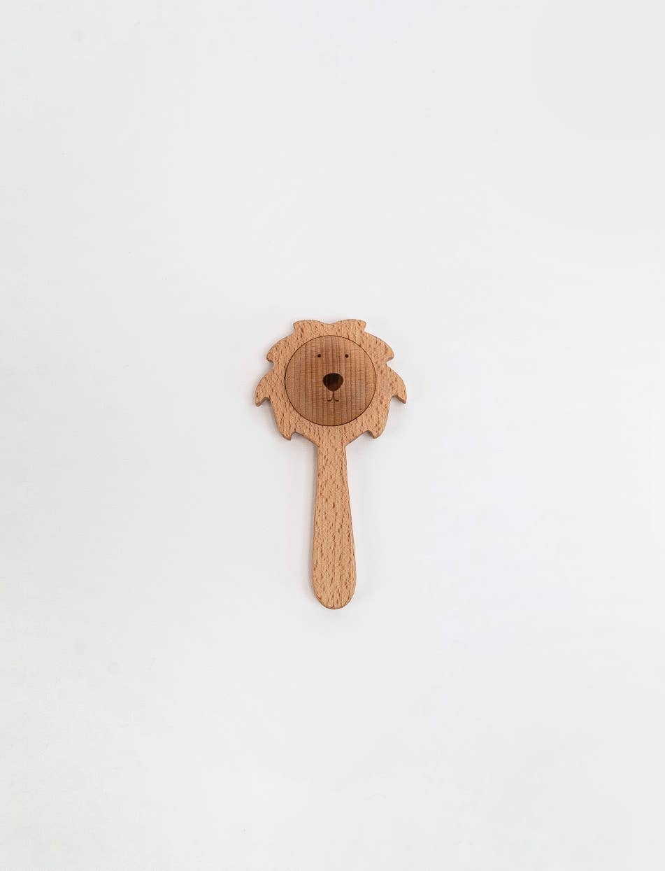 Sabo Concept Lion Rattle - Natural - Image 2