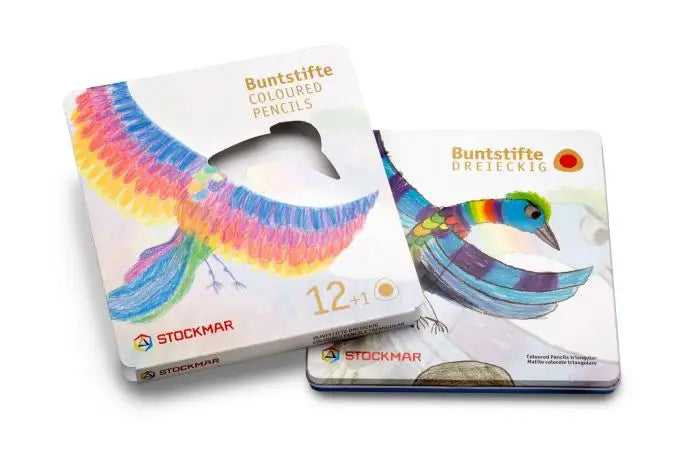 Stockmar Triangular Colored Pencil Set - 12 Colors + Graphite Pencil - Image 3
