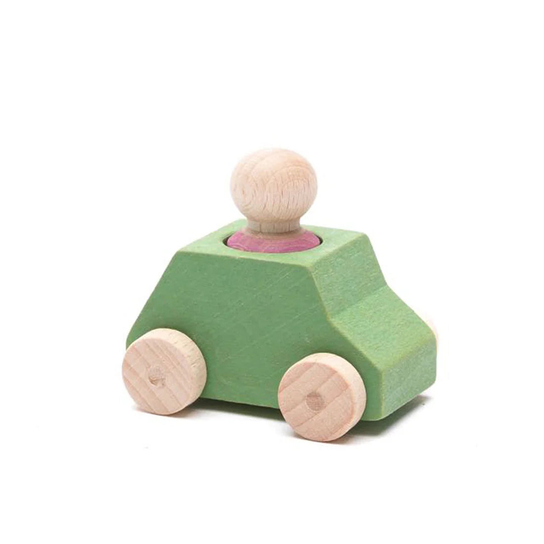 Lubulona Wooden Car with Figure - Mint - Image 2