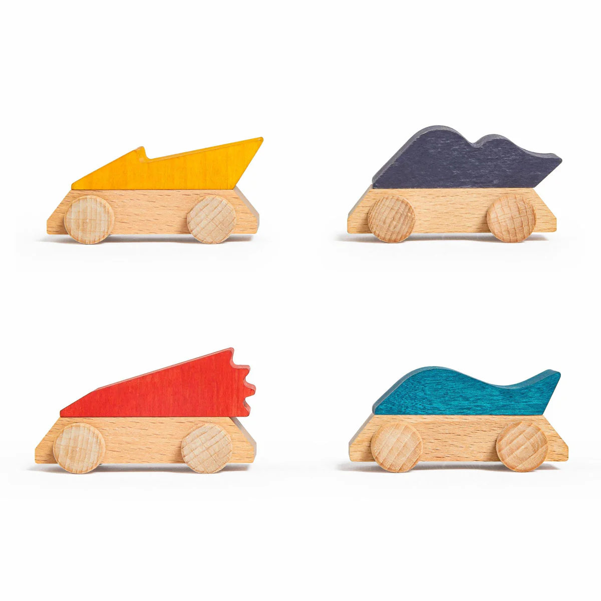 Lubulona Wooden Pack of 4 Supercars - Image 3