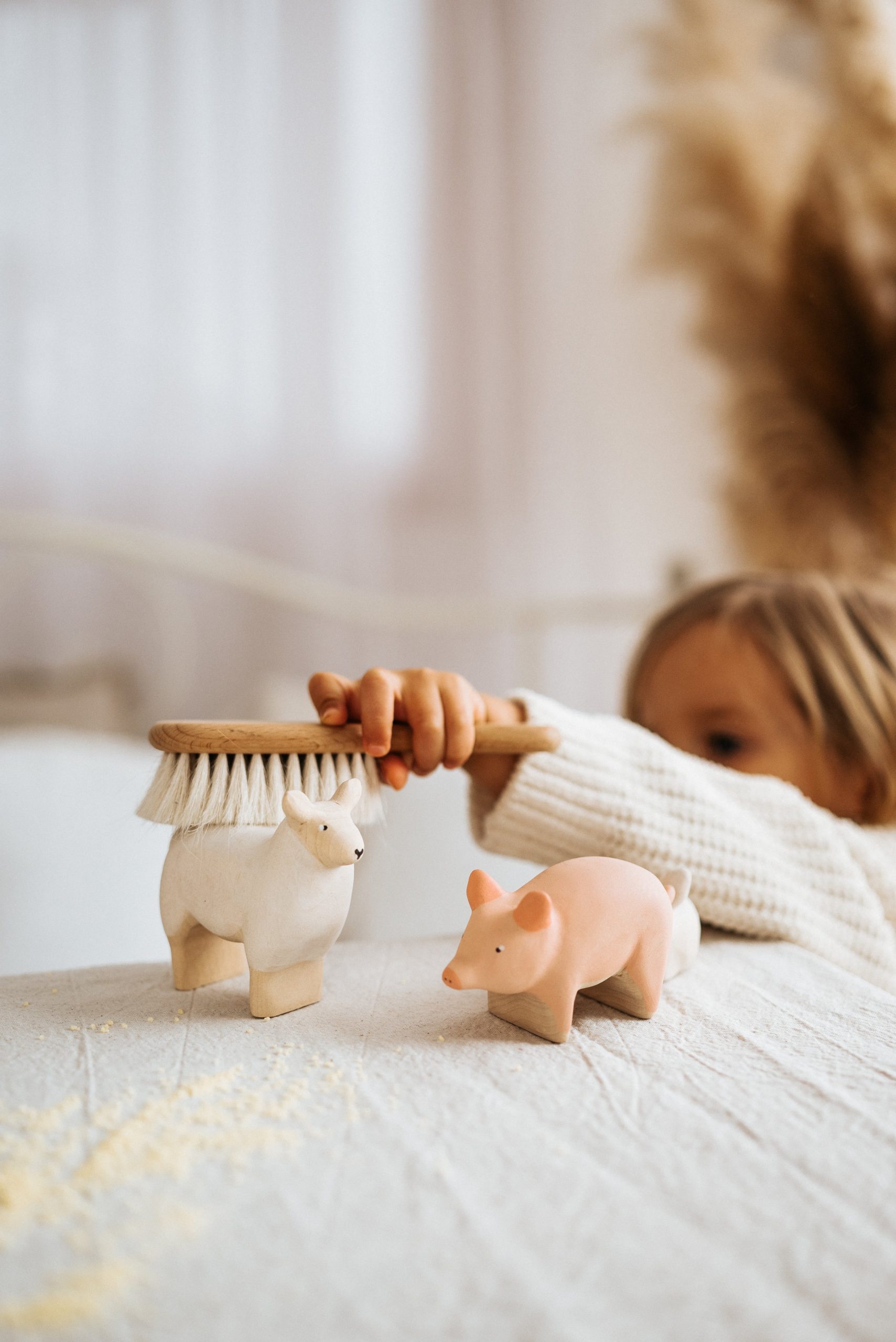 Handmade Wooden Sheep - Image 2