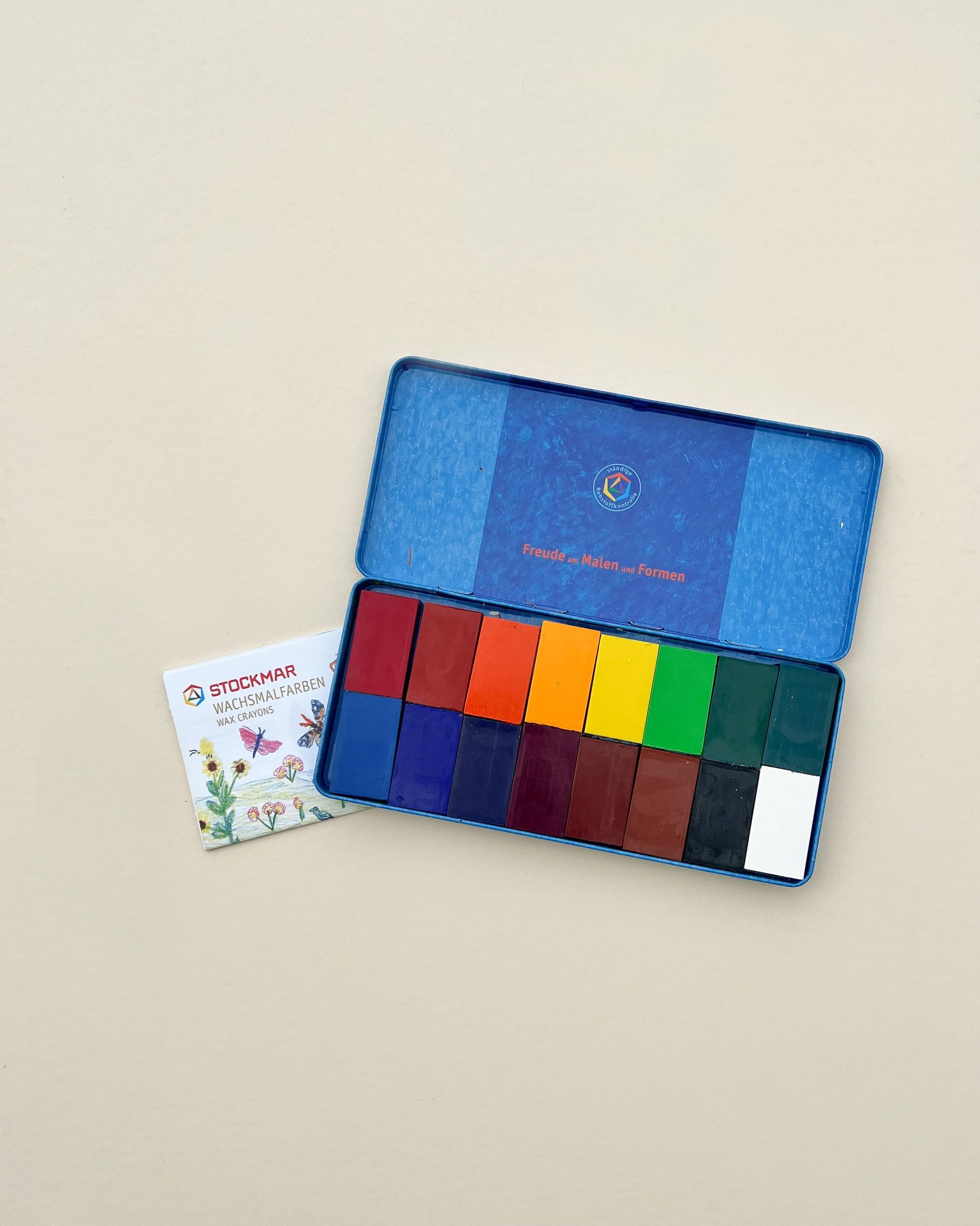 Stockmar Wax Block Crayons Tin Case - 16 Assorted - Image 2