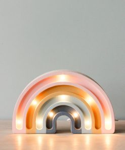 Handmade Wooden Mini Lamp - Rainbow