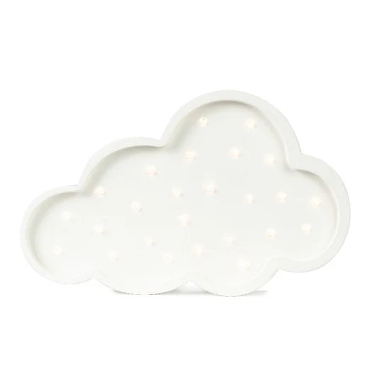 Handmade Wooden Lamp - White Cloud - Image 3