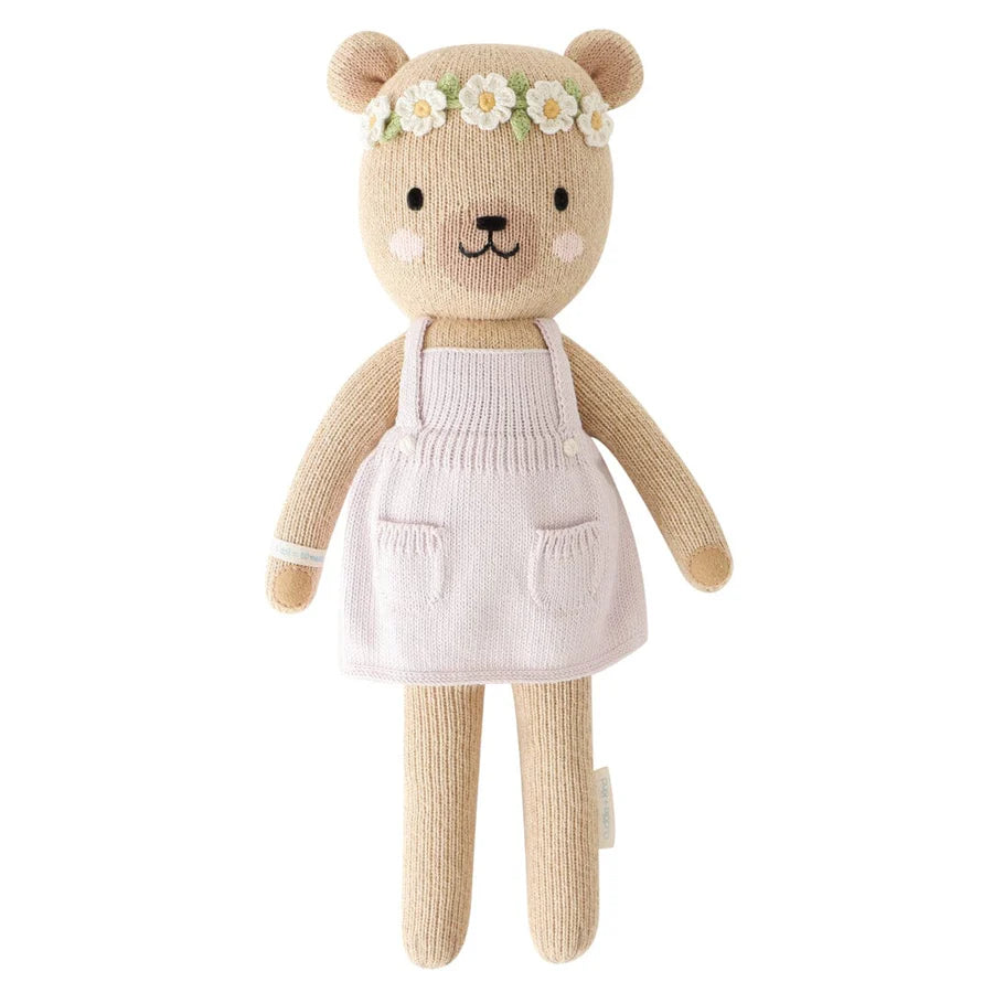 Cuddle + Kind Olivia The Honey Bear (Ivory Floral Crown) - Image 2