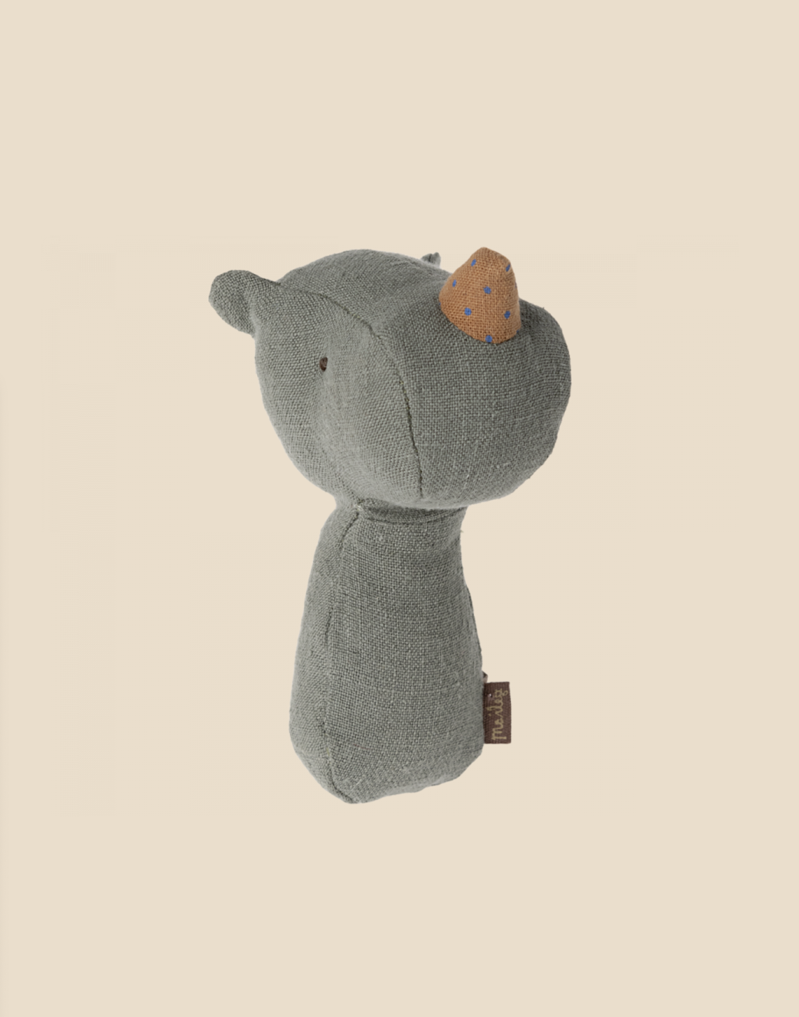 Lullaby Friend Rattles, Rhino - Pine - Image 2