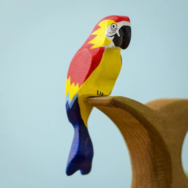 Bumbu Handmade Wooden Amazonian Parrot - Image 2
