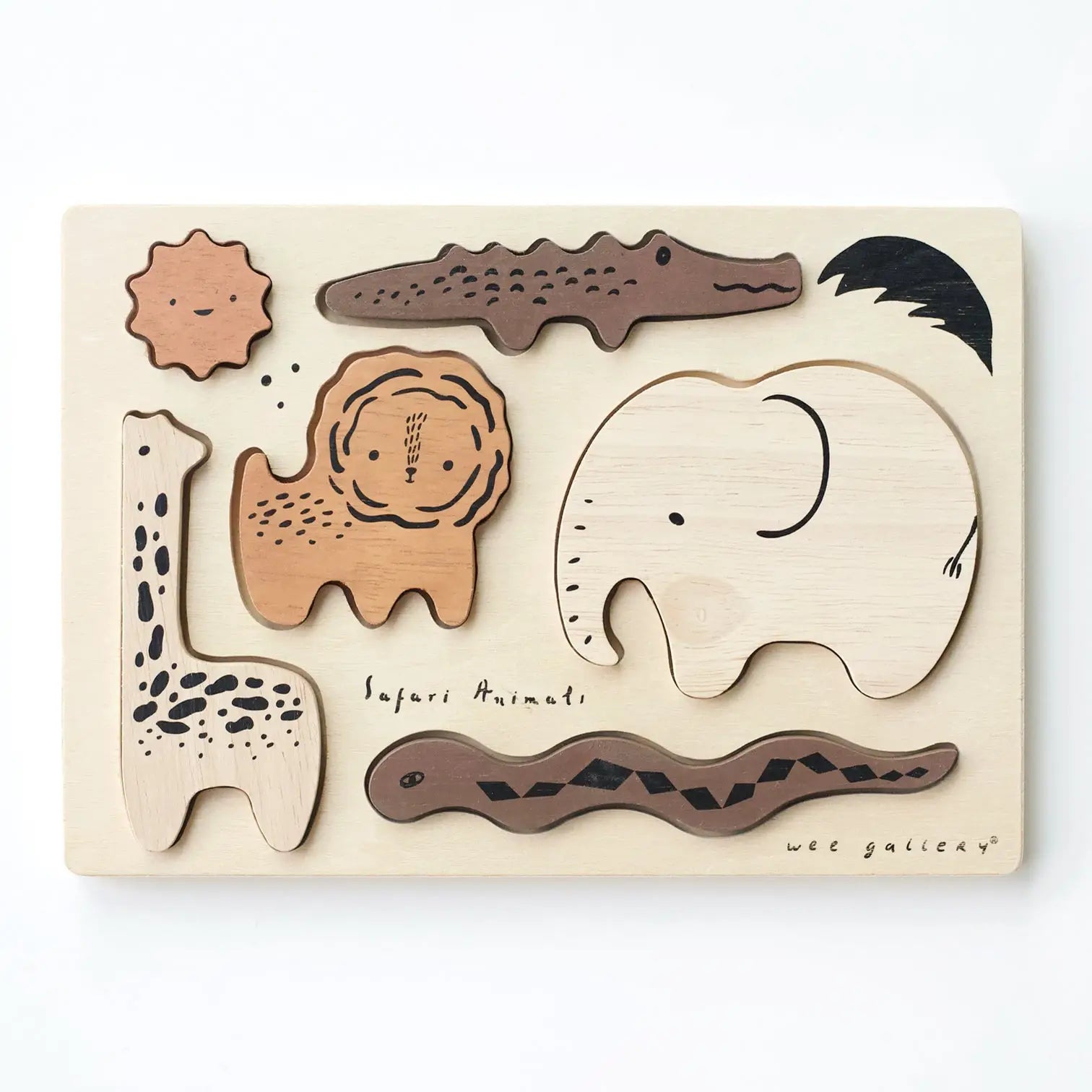 Wooden Tray Puzzle - Safari Animals - Image 3