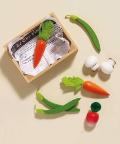 Harvest Vegetables Wooden Market Crate