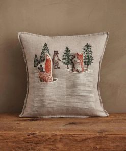 Coral & Tusk Winter Foxes Pocket Pillow
