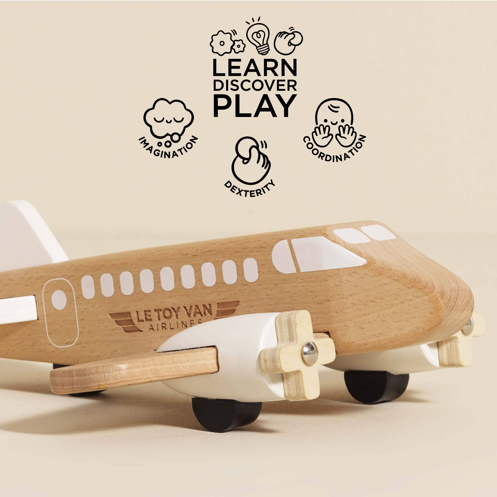 Wooden Toy Plane - Image 4