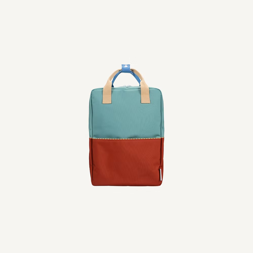 Sticky Lemon Backpack Large | Color Blocking | Aquatic Green + Shipwreck Rust - Image 3