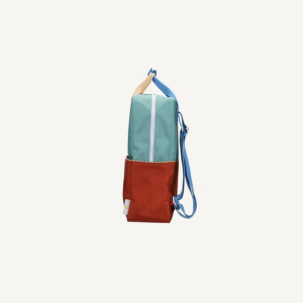 Sticky Lemon Backpack Large | Color Blocking | Aquatic Green + Shipwreck Rust - Image 4