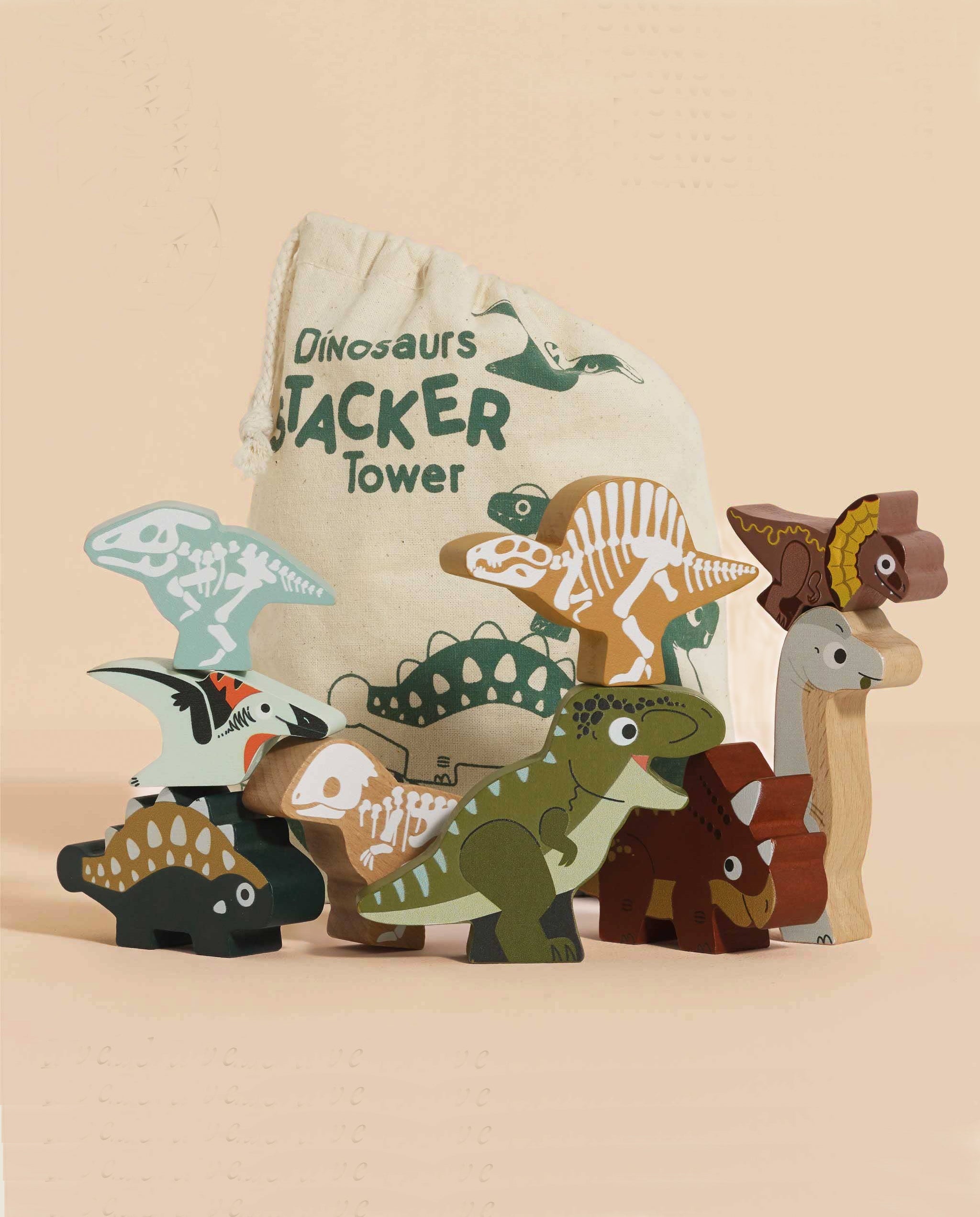 Jurassic Stacking Dinosaurs