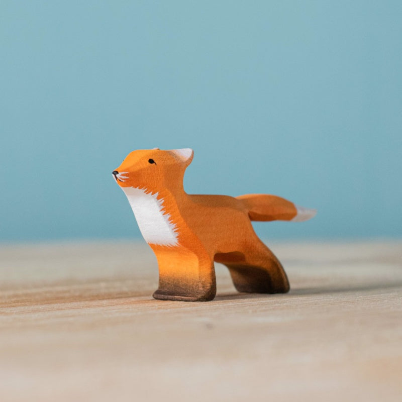 Bumbu Handmade Wooden Fox Family Set - Image 3