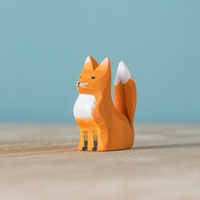 Bumbu Handmade Wooden Fox Family Set - Image 4