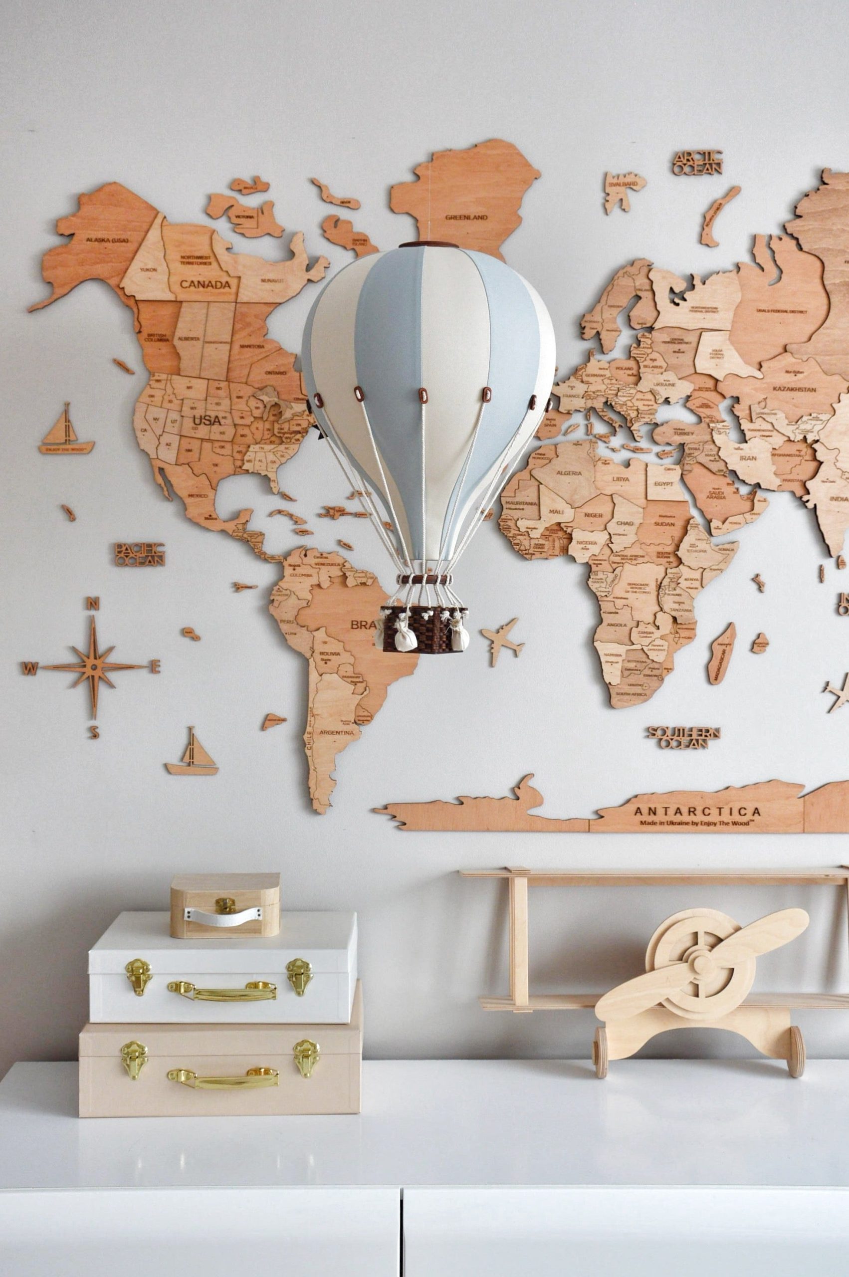 Hot Air Balloon - Light Blue - Image 3