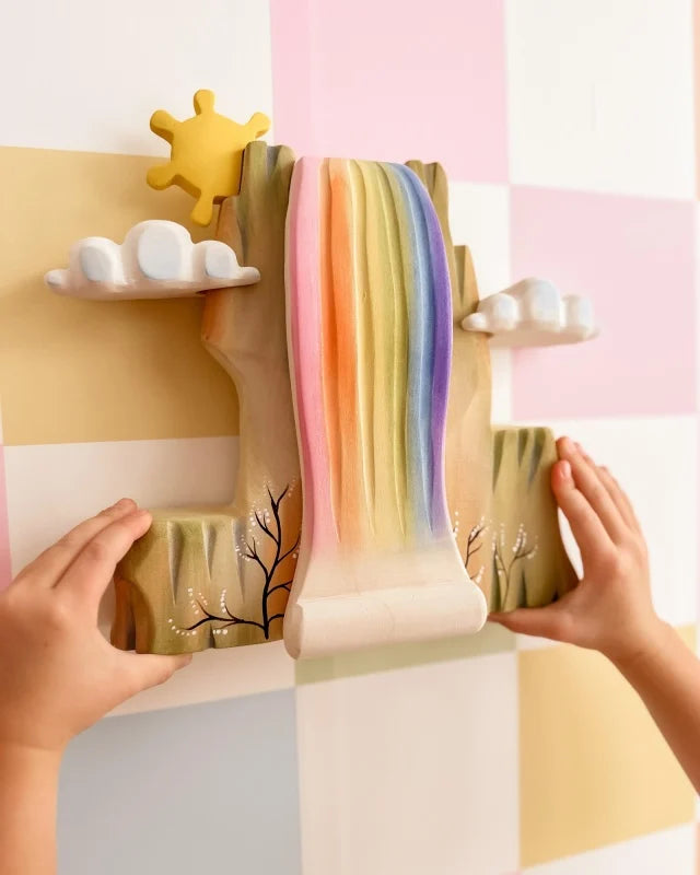 Bumbu Handmade Wooden Rainbow Cliff - Image 5