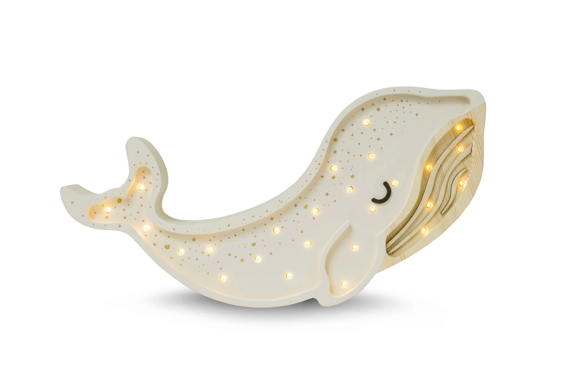 Handmade Wooden Lamp - Whale - Image 2