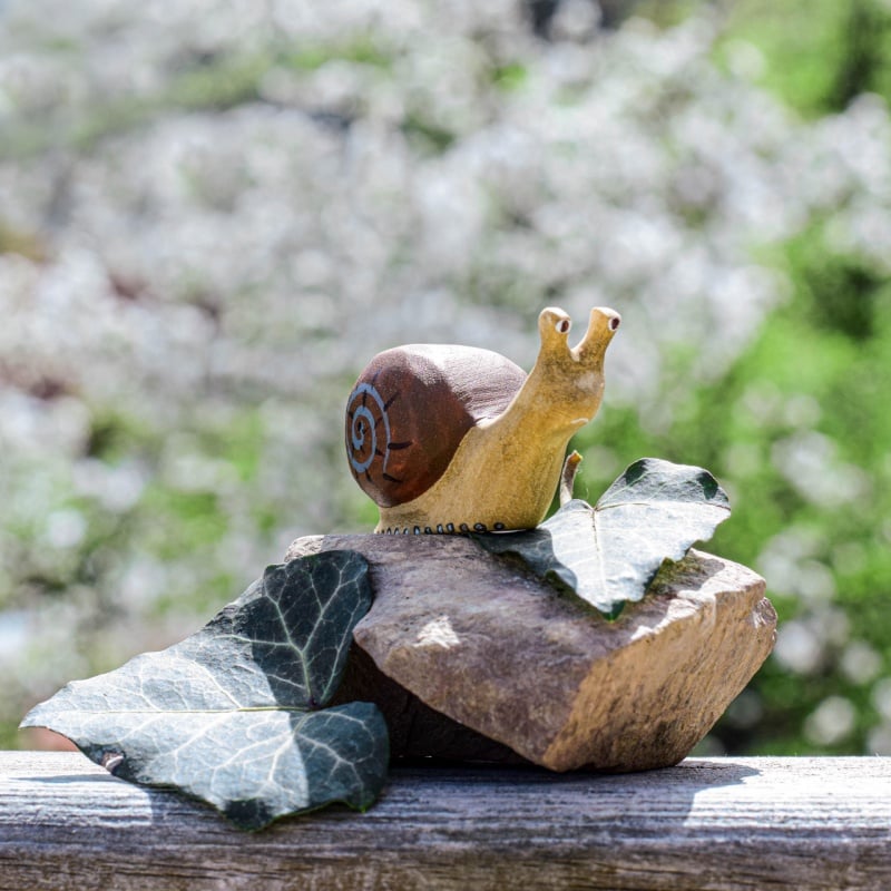 Bumbu Handmade Wooden Snail - Image 3